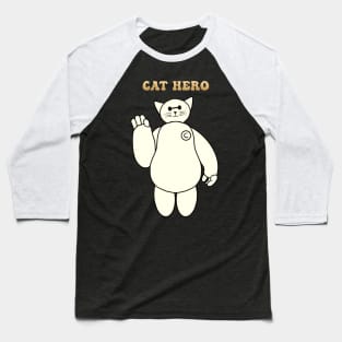 Cat Hero always says "la la la la". Baseball T-Shirt